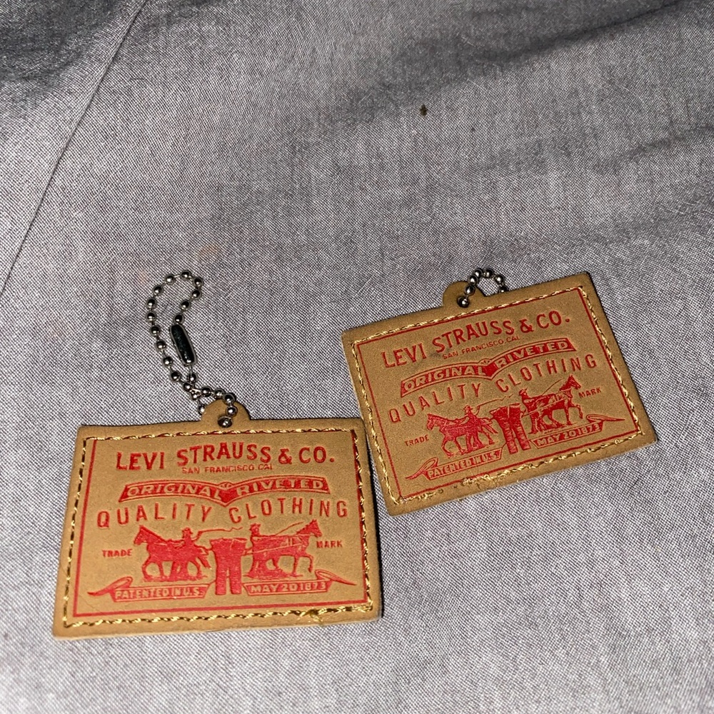 Levi Strauss & Co. Leather Keychain Set
